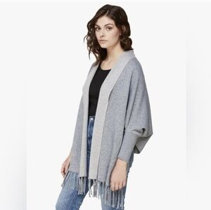 Soia & Kio Grey Cozy Scarfigan One Size